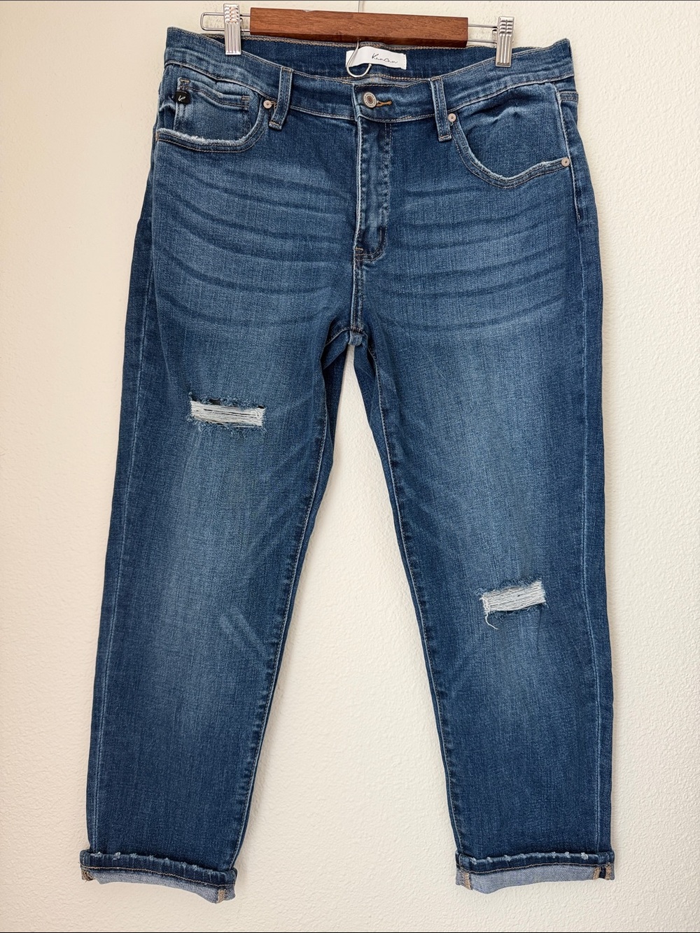Kancan Distressed Straight Jeans